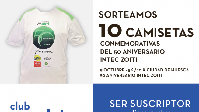 Sorteo de camisetas conmemorativas del 50 aniversario de Intec-Zoiti