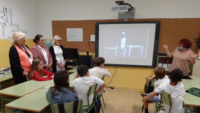 Día del Cine Español en el colegio Juan XXIII de Huesca.
