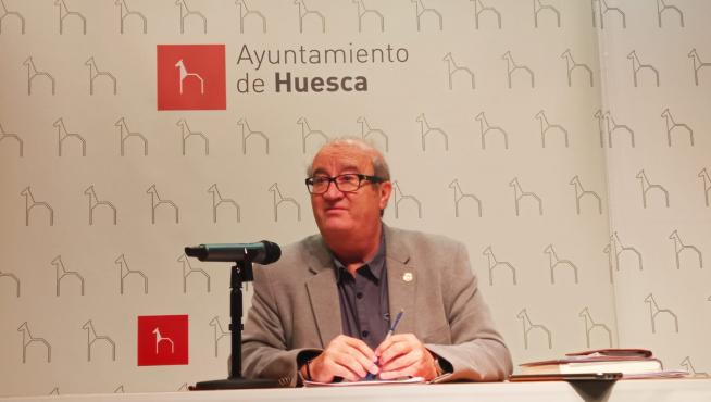 Rueda de prensa de la Comisión de Hacienda del Ayuntamiento de Huesca