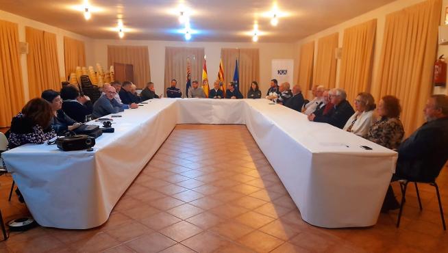 Consejo Consultivo de alcaldes de Ribagorza celebrado este viernes en Benabarre.