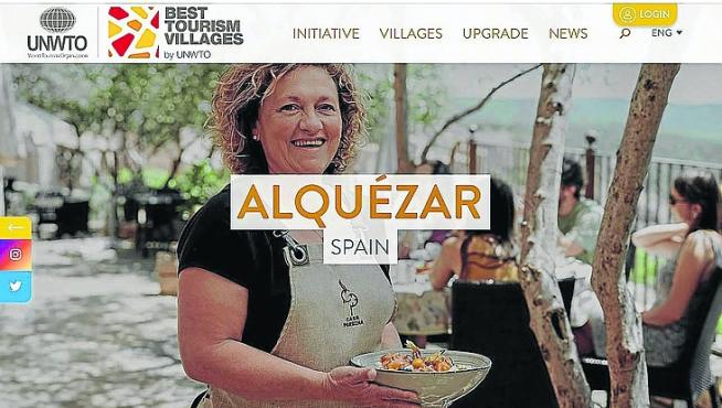 Ana Blasco, empresaria del sector de restauración de la comarca del Somontano, en la portada de la revista Best Tourism Villages.
