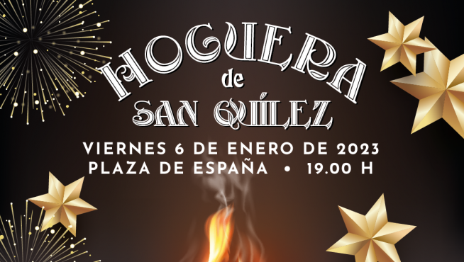Cartel de las fiestas de San Quílez en Binéfar.