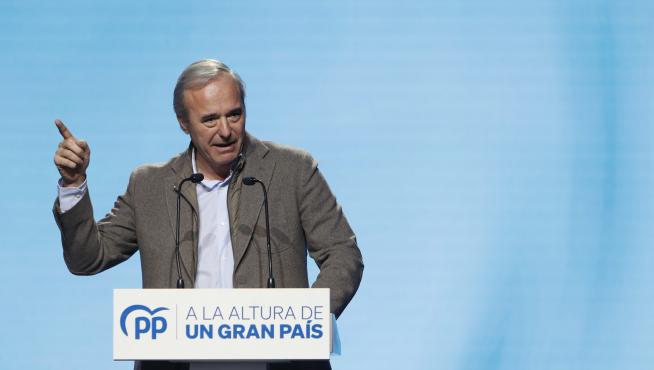 Jorge Azcón, presidente del PP de Aragón y candidato a la Presidencia de Aragón, en las próximas elecciones autonómicas.