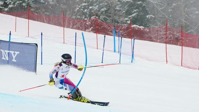Celia, en el Slalom de la Combinada, en la que se impuso a todas sus rivales.
