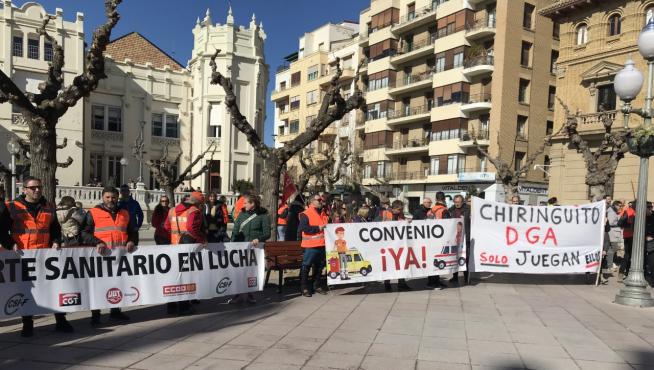 La marcha ha finalizado con una concentración en la plaza de Navarra.