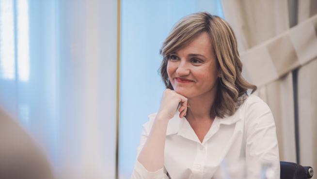 Pilar Alegría, ministra de Educación y portavoz del PSOE.