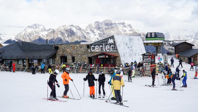 Esquiadores en Aramón Cerler, esta temporada.
