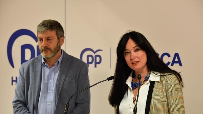 Gerrado Oliván y Lorena Orduna, este martes durante la presentación del foro.
