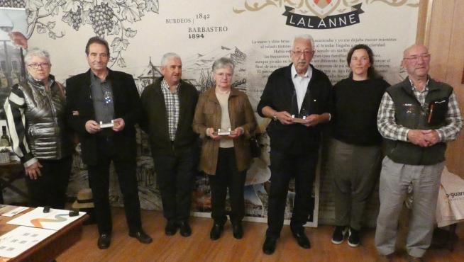 Representantes de Casa Labata, de la Familia Castillón, Francisco Lalanne, Laura Ventura y Paco Lacau.