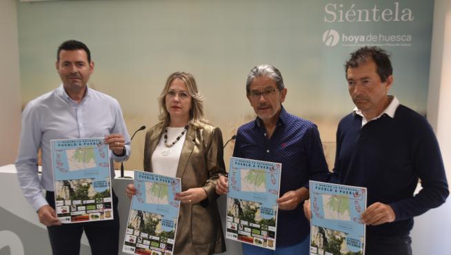 Gabriel Laliena, Beatriz Calvo, Antonio Rico y Javier Cruchaga, en rueda de prensa.