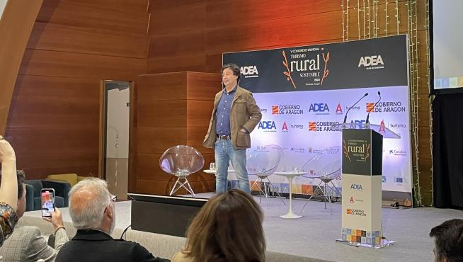 El chef Pepe Rodríguez, en la conferencia de clausura del Congreso de Turismo Rural.