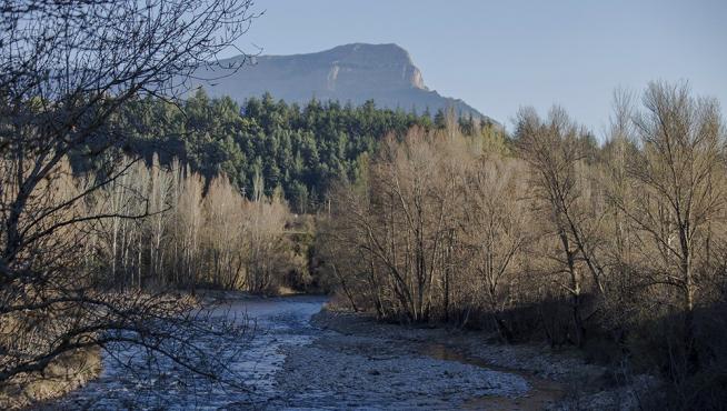 Zona afectada en el municipio de Jaca.