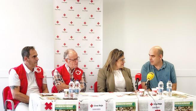 Presentación del encuentro ayer en Cruz Roja.