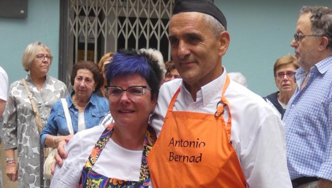 Mari Carmen y Antonio, en la Fiesta de la Torteta.