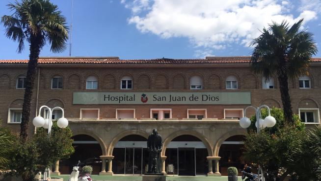 Fachada del Hospital San Juan de Dios de Zaragoza.