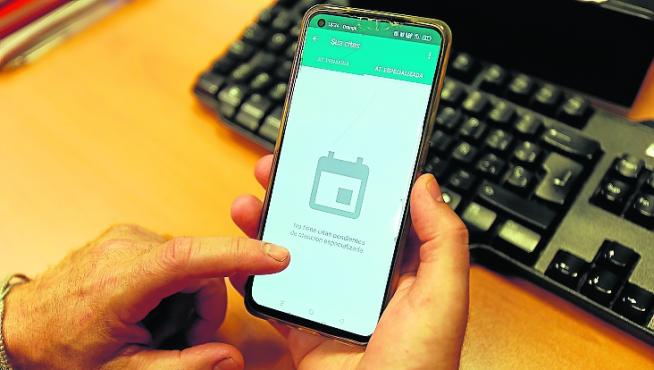 Un usuario al que le han "desaparecido" las citaciones en su aplicación.
