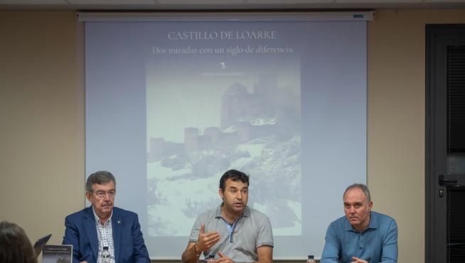 Antonio García Omedes, Roberto Orós y Rafael Yuste, durante la presentación de ayer.