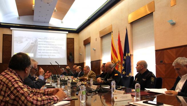 Reunión sobre el Plan de Viabilidad Invernal en Aragón.