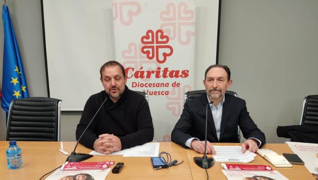 Jaime Esparrach y Felipe Munuera, este jueves en la presentación de su campaña navideña