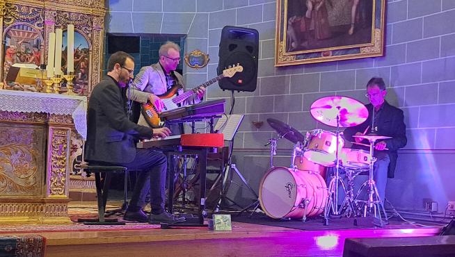 Gradus Jazz, en una actuación en la iglesia de Sallent de Gállego.