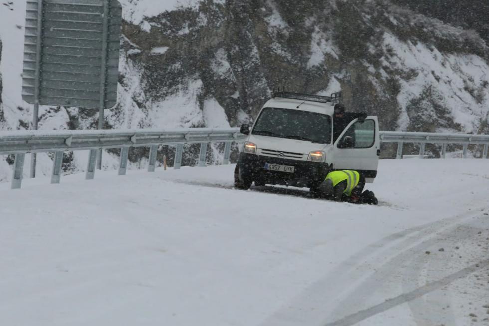Temporal de nieve en la provincia de Huesca