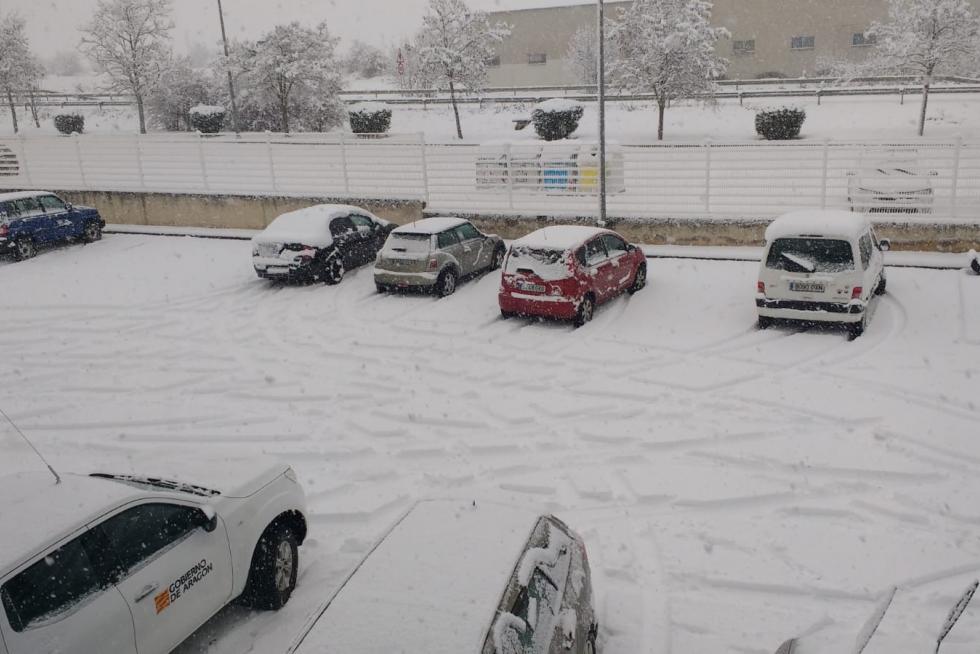 Temporal de nieve en la provincia de Huesca