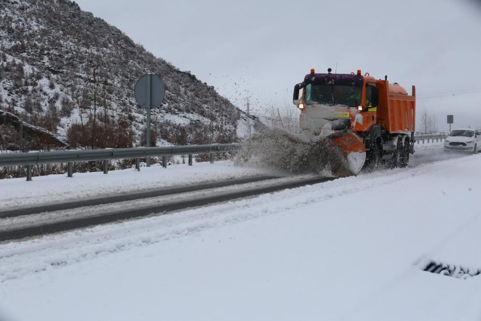 Temporal de nieve en la provincia de Huesca