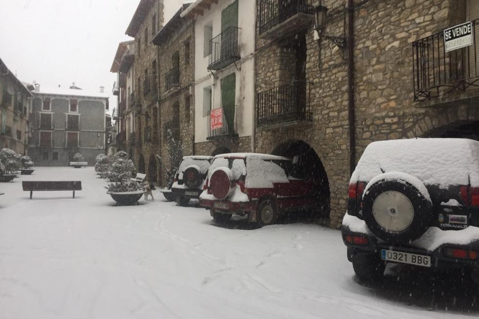 Temporal de nieve en la provincia de Huesca