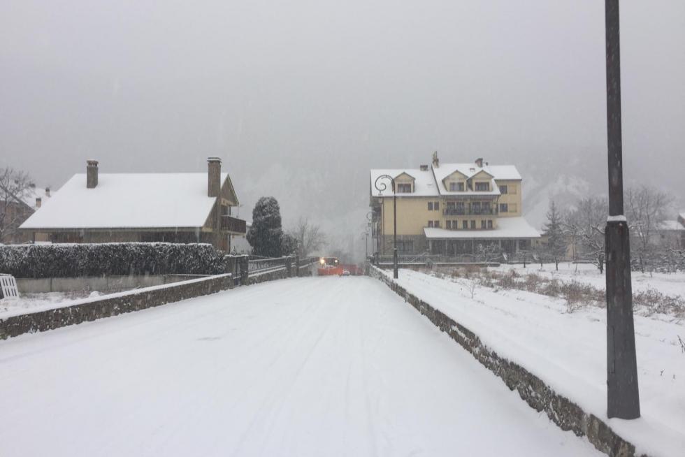 Temporal de nieve en la provincia de Huesca