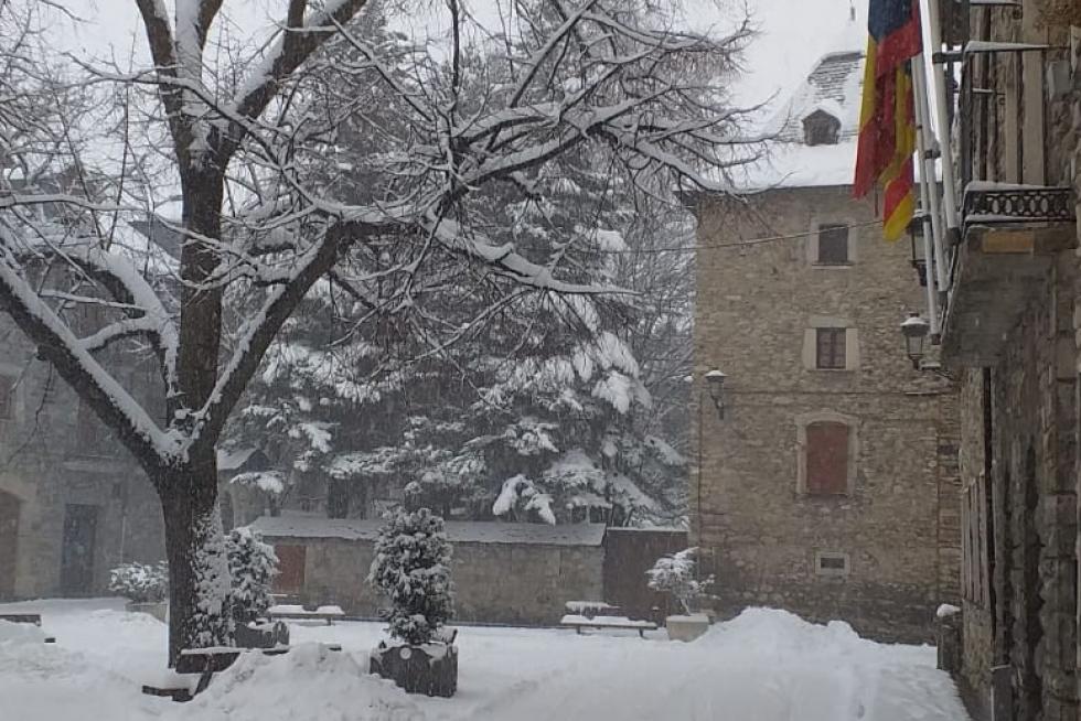 Temporal de nieve en la provincia de Huesca