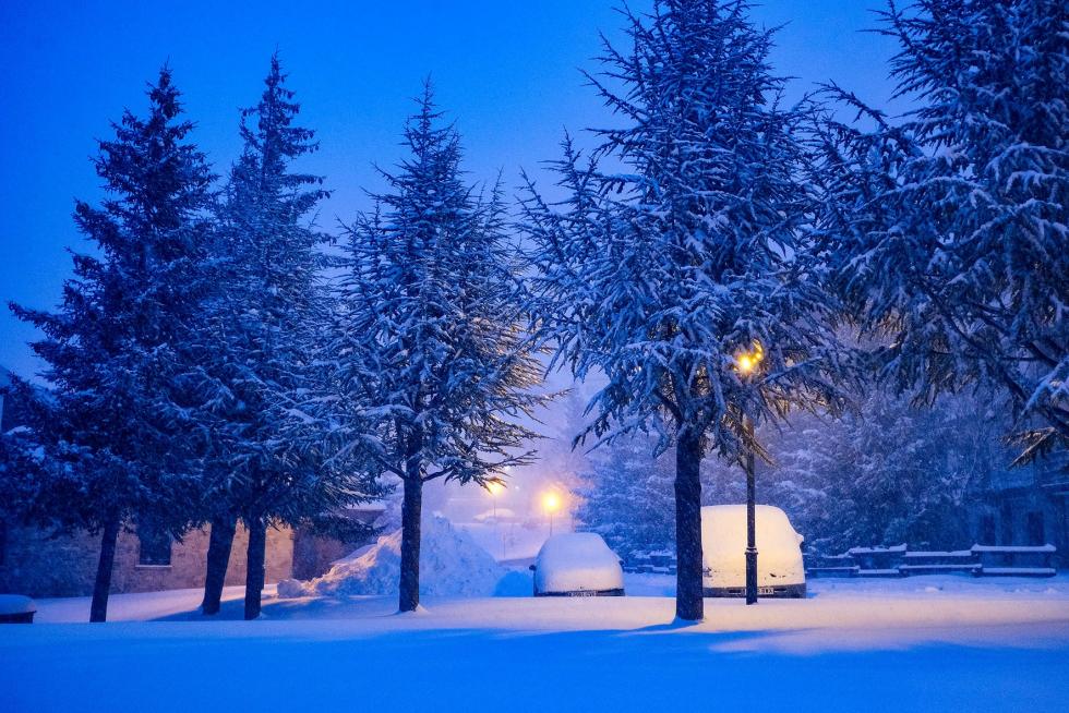 Temporal de nieve en la provincia de Huesca