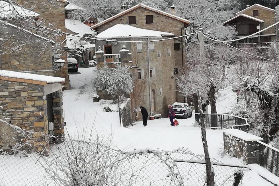 Temporal de nieve en la provincia de Huesca