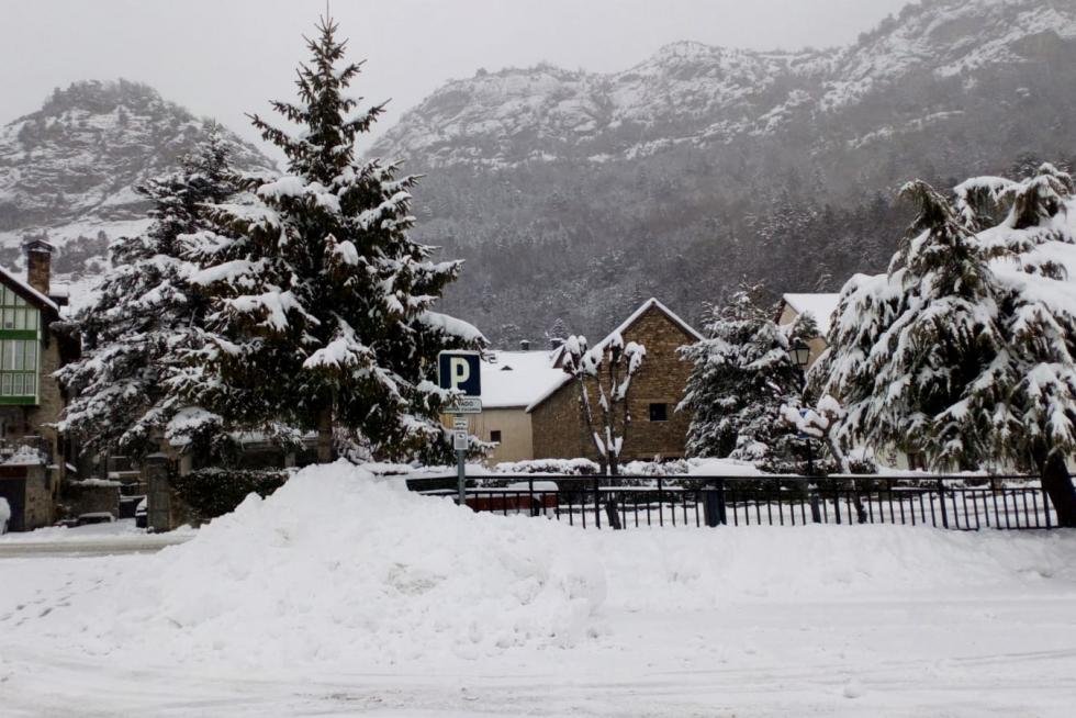 Temporal de nieve en la provincia de Huesca