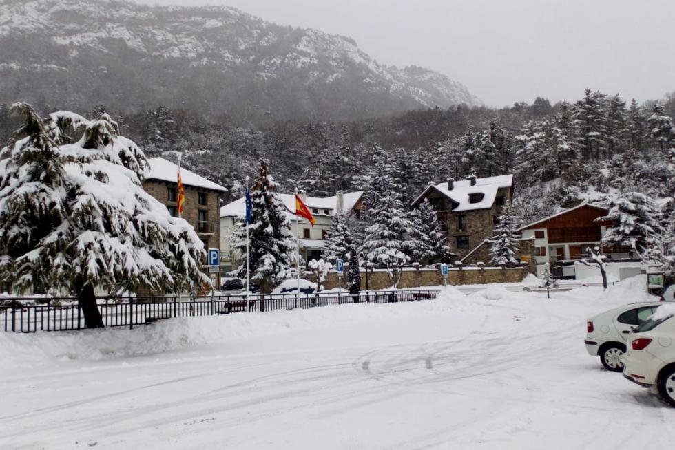 Temporal de nieve en la provincia de Huesca
