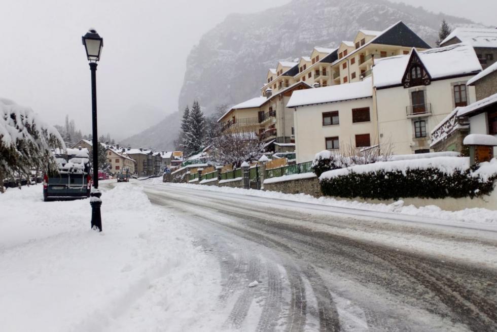 Temporal de nieve en la provincia de Huesca