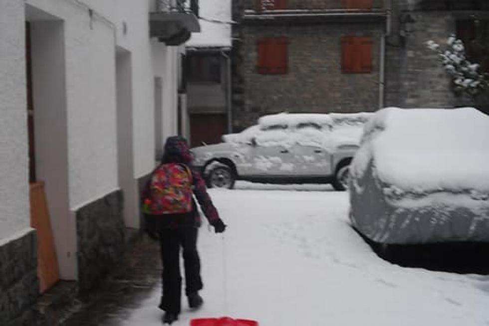 Temporal de nieve en la provincia de Huesca