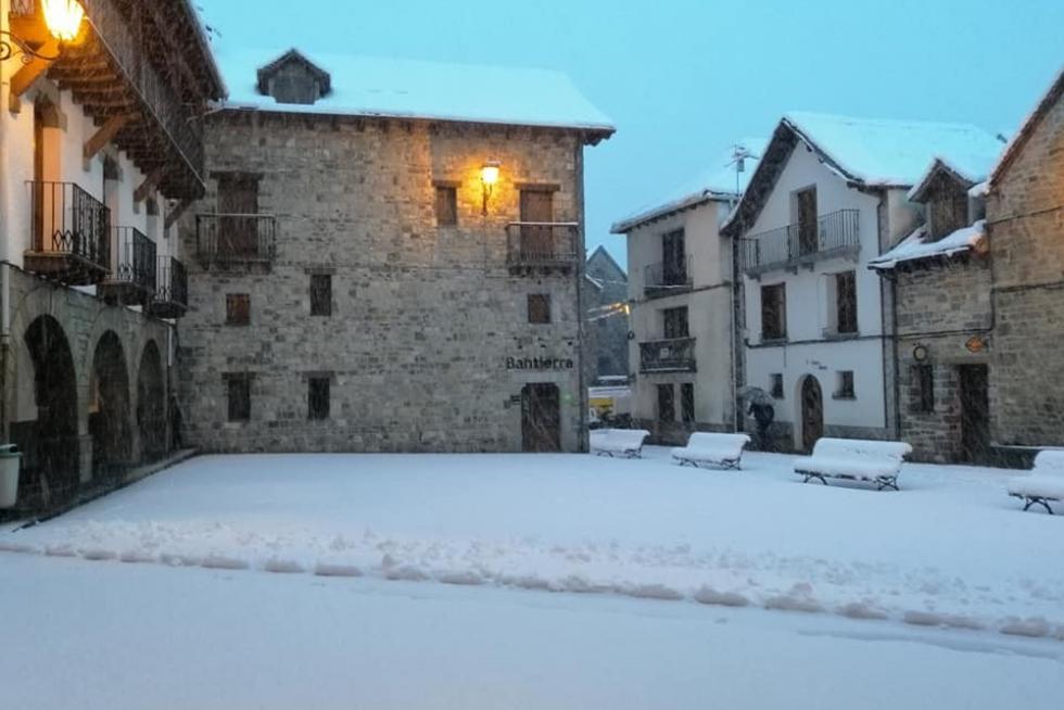 Temporal de nieve en la provincia de Huesca