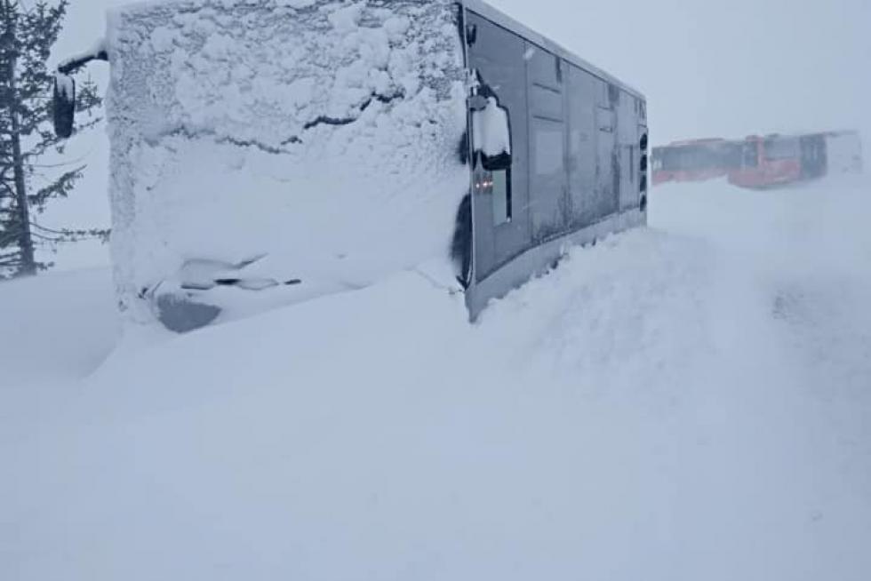 Temporal de nieve en la provincia de Huesca