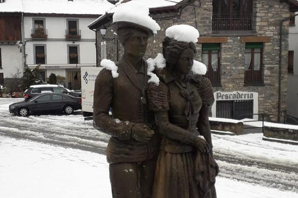 Temporal de nieve en la provincia de Huesca