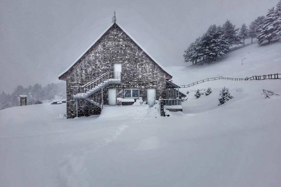 Temporal de nieve en la provincia de Huesca