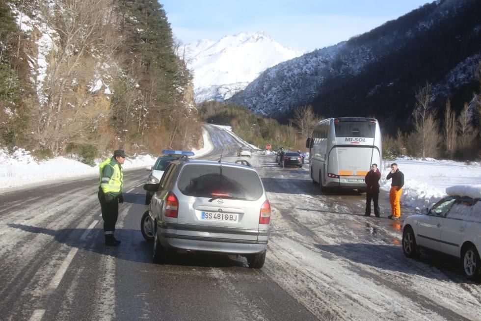Nieve en el Alto Aragón este jueves 24 de enero
