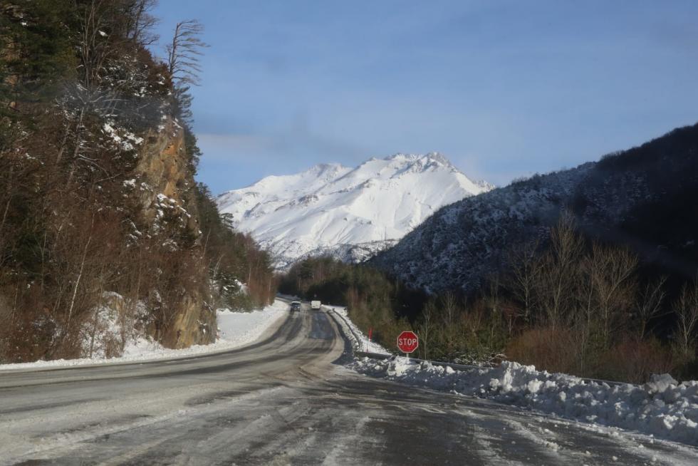 Nieve en el Alto Aragón este jueves 24 de enero