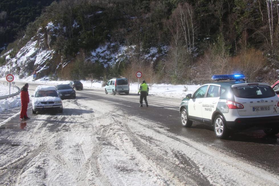 Nieve en el Alto Aragón este jueves 24 de enero
