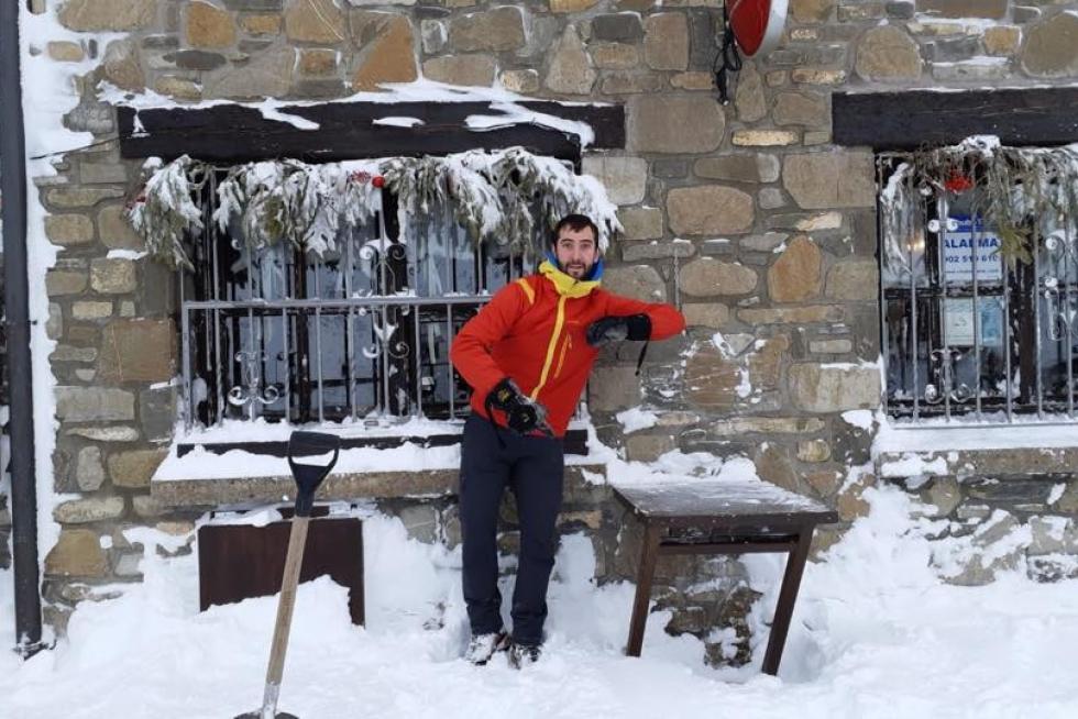 Nieve en el Alto Aragón este jueves 24 de enero