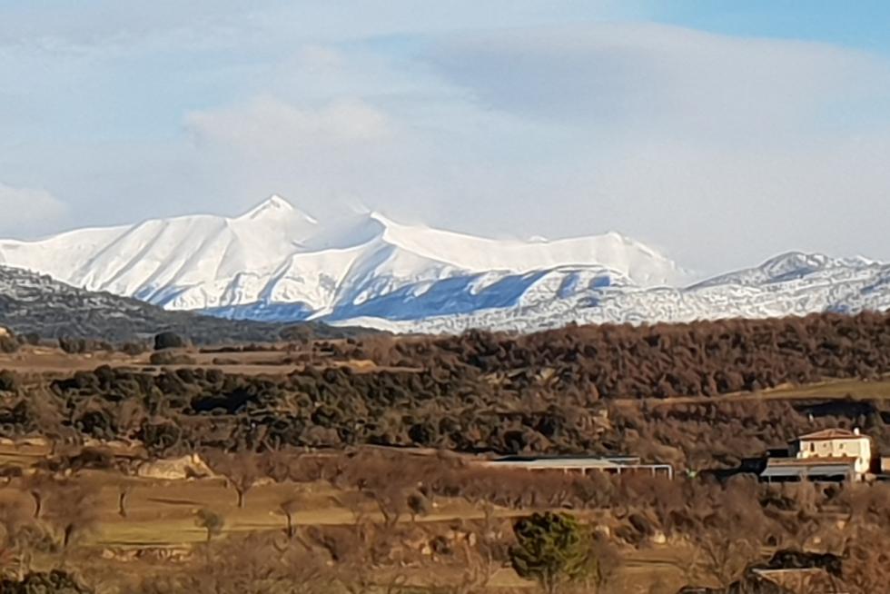 Nieve en el Alto Aragón este jueves 24 de enero