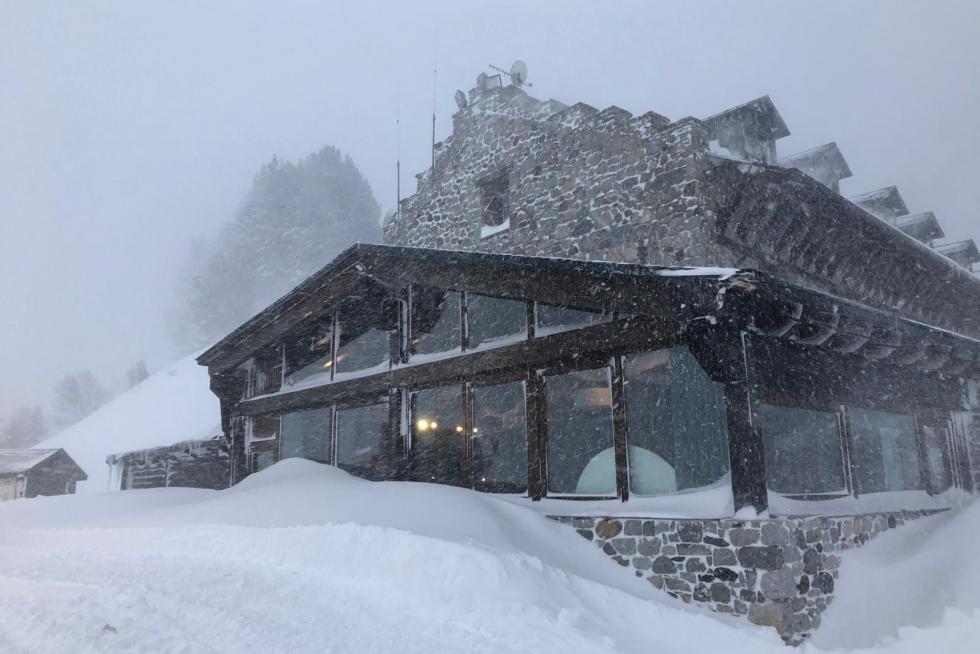 Nieve en el Alto Aragón este jueves 24 de enero