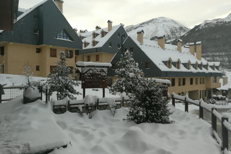 Nieve en el Alto Aragón este jueves 24 de enero
