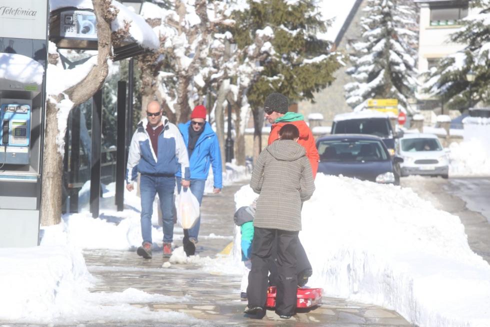 Nieve en el Alto Aragón este jueves 24 de enero