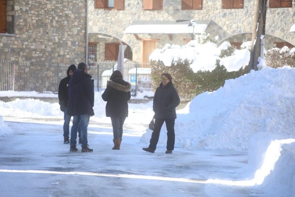 Nieve en el Alto Aragón este jueves 24 de enero