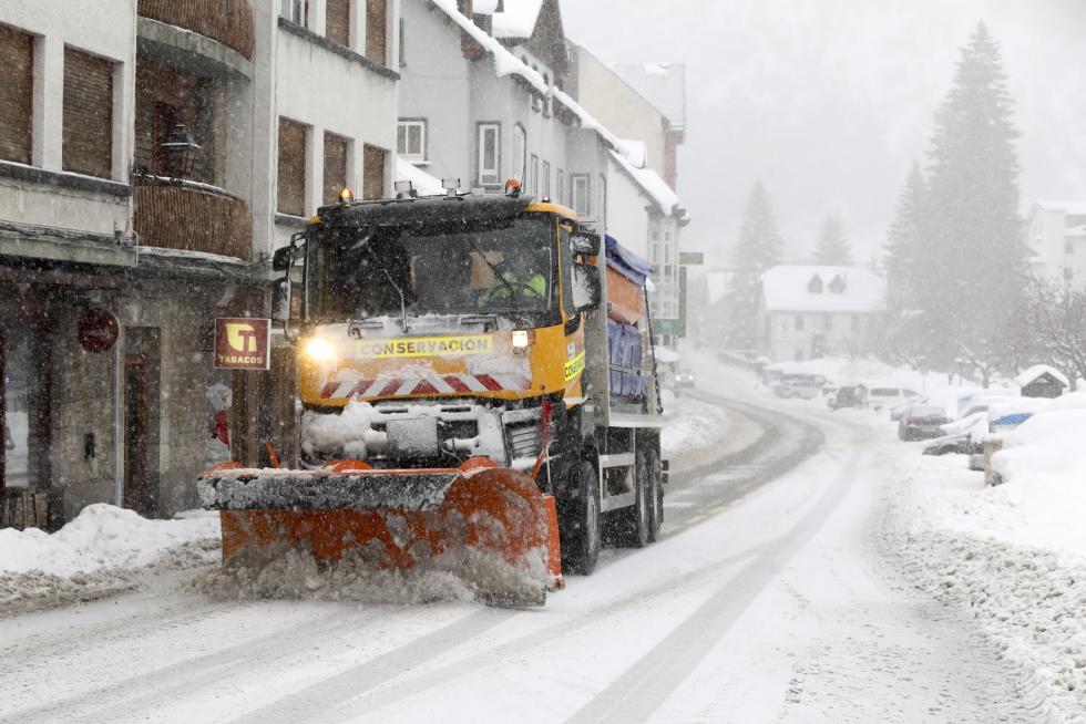 El temporal en el Alto Aragón este lunes 28 de enero